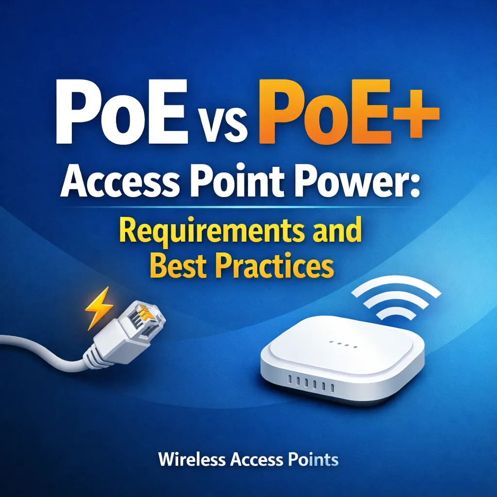 PoE and PoE+ Explained for Access Point Installations